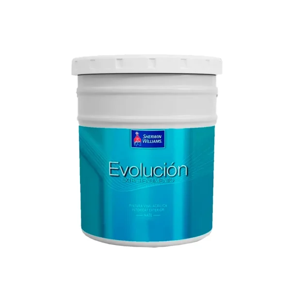 alt="Pintura vinílica Evolución Sherwin-Williams para interiores – alta cobertura y rendimiento"